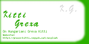 kitti grexa business card